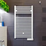 Полотенцесушитель электрический Zehnder Virando 786х500 с тэном MOA 400Вт, белый (AB-080-050-9016 WEMOA04T916M) - Фото 2